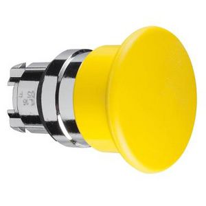 Drukknop paddestoel 40mm Terugvering 22mm Geel chroom