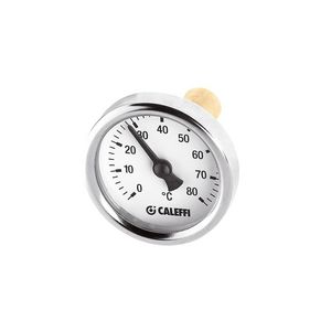 Thermometer achteraansluiting 1/4" 0-80°C.