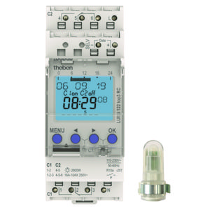 Schemerschakelaar schakelklok opb.-lichtsensor 2 kanaal RC-mo