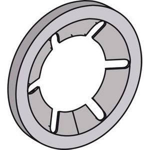 Door locking system toothed washer VVE=20