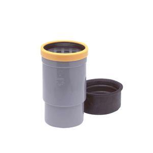 Wafix PVC betoninlaat 125mm SN8 grijs mof/spie