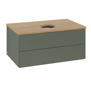 Wastafelonderkast Antao 800x360x500mm L.Green Matt Lacquer K19011HL