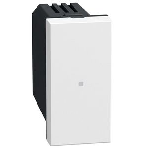 Light Now WN - schakelmodule 16 A 1 module - wit