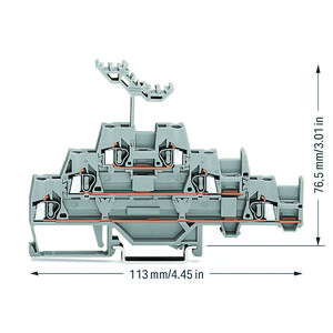 3-etageklem Rijg-/rijg-/rijgklem extra dw.brug 280-550 VVE=40