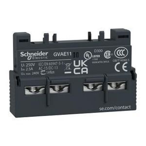 Hulpcontactblok 1NO+1NC Voorzijde Set van 10 Sch TeSys GV2/3