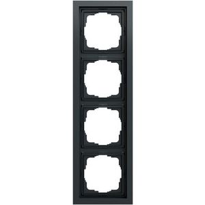 Afdekraam 4-v Gira F200 antracit(gel.)