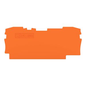 Afsluit- en tussenplaat 1 mm dik oranje VVE=25