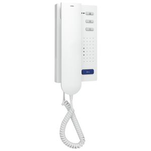 Compacte deurtelefoon opbouw wit