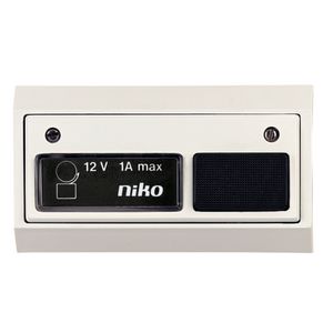 Toegangscontrole - deurbel 12V-1A incl. lamp wit/wit