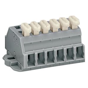 2-draads klemmenstrook 1 zijde +knop 261-426/331-000 VVE=50