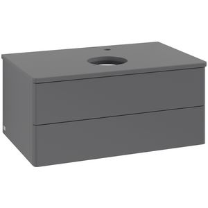 Wastafelonderkast Antao 800x360x500mm Antr. Matt Lacquer K19050GK