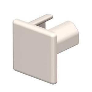 Eindstuk 15x15mm polyvinylchlorid creme wit 9001 VVE=10