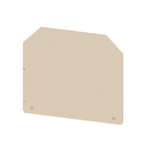 Afsluit- eindplaatterminals d.beige h:56mm Widt VVE=20