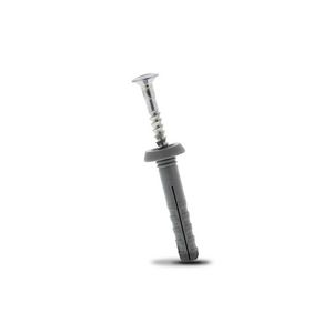 Doos a 100st. kanaalslagplug schroef 8mm grijs