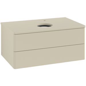 Wastafelonderkast Antao 800x360x500mm S.Grey Matt Lacquer K19050HJ