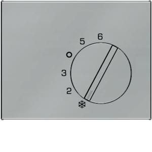 Centraalstuk met regelknop v kamerthermostaat rvs gelakt K.5
