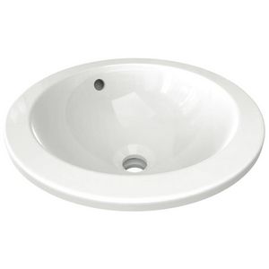Onderbouwwastafel Connect rond 38x38x16cm wit