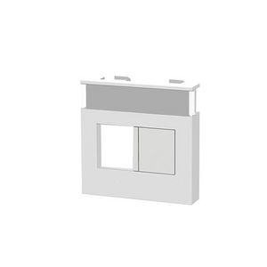 1v + 2v universele inzetplaat M45 45x45mm glans wit