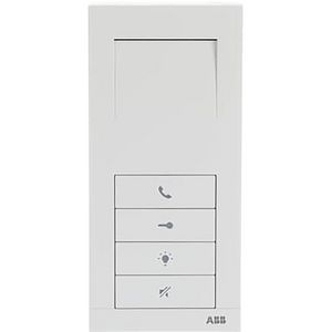 Audio handsfree binnenpost Wit 4 drukknoppen