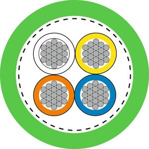 Haspel a 1000m. ETHERLINE TORSION P CAT5 AWM 2X2XAWG22