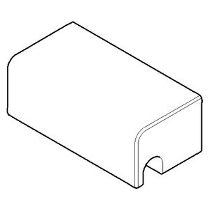 Houder voor zeepdraadmandje 57x28,5x22mm Champagne geb