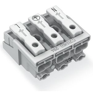 Kroonklem Drukknop extern z. PE-contact wit 294-4013 VVE=500