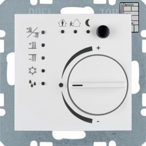 Thermostaat regelknop KNX berker S.1/B.3/B.7 polar wit glans