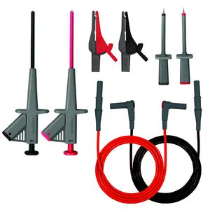 Electriciensset meetsnoeren, 2,6, 16 A, rood/zwart, 4 mm