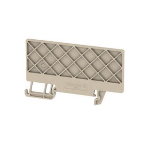 Afsluit- eindplaat (terminal) h:75.51mm b:2.5 m VVE=50