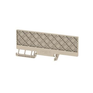 Afsluit- eindplaat (terminal) h:104.2mm b:2.5 m VVE=50