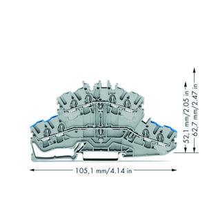 4-draads 2-etageklem Rijg-/rijgklem N/L 2002-2402 VVE=50