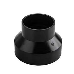 PE verloop 125x63mm PN4 concentrisch zwart