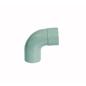PVC HWA bocht 88° 100mm grijs mof/spie