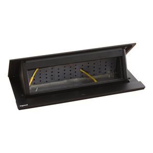Bureau aansluitunit Pop-up 8 mod. zwart excl. Mosaic