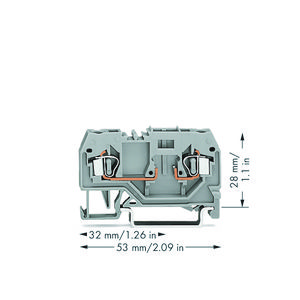 2-draads basisklem draagrail 35x15+35x7,5 2,5mm² 916 VVE=100