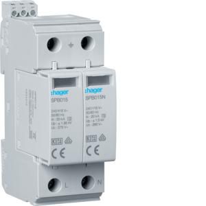 Overspanningsbeveiliging T2 2P 40kA TT/TNS indicator