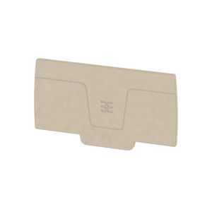 Afsluit- eindplaat d.beige h:78.83mm b:2.1mm V- VVE=20