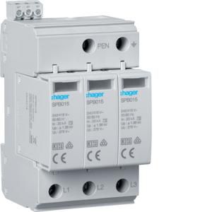 Overspanningsbeveiliging T2 3P 40kA TNC indicator+sign