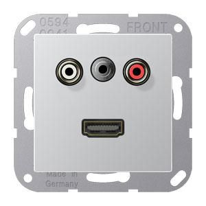 Afdekking A500 alum.voor Audio/Jack/HDMI