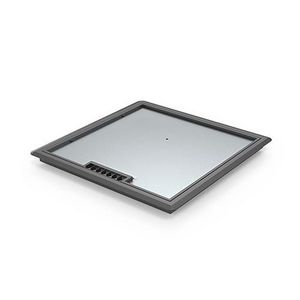 Kunststof T3 klapdeksel antr./grijs inleg 3 4mm 270x270mm
