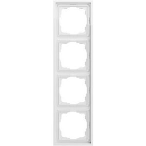 Afdekraam 4-v Gira F300 zuiver wit