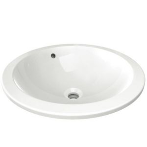 Onderbouwwastafel Connect rond 48x48x17cm wit