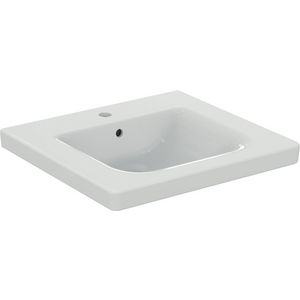 Connect freedom miva wastafel 60x55 met kraangat met overloop Ideal Plus