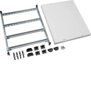 DIN-rail unit hor.ledig 600x500mm onderste 2 Din-rails