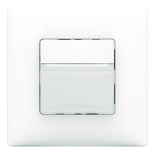 Bewegingsmelder wandmontage 2dr. 1 kanaal met afdekraam wit