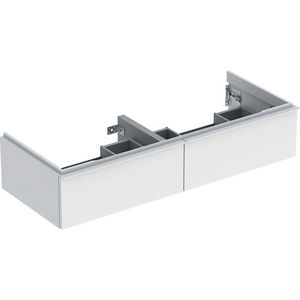 iCon onderkast tbv dubbelewastafel twee laden 120cm wit mat