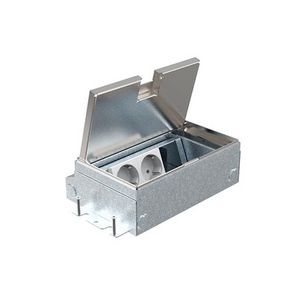 Smartbox Pro Vloercontactdoos 65mm 2x wandcontactdoos + 1xM45 leeg X10 deksel