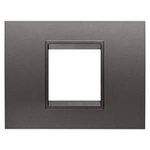 LUX PLAAT-VAN METAAL-2 MODULE-STAALGRIJS-BINNENFRAME
