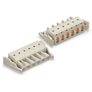 1-draads FE steker druk li.grijs 2721-202/037-000 VVE=50