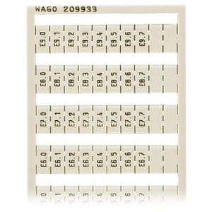 WSB-markeringskaart als kaart bedrukt wit 209-933 VVE=5